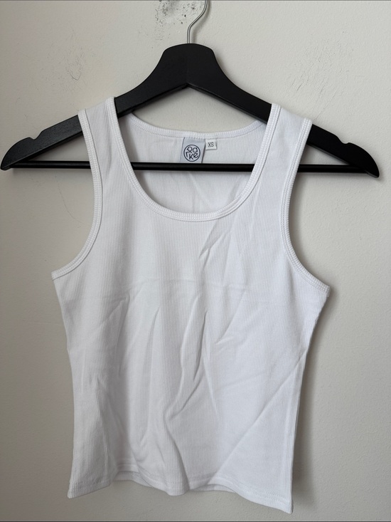 Parke Tops - PARKE White Ribbed Tank Top XS NWOT